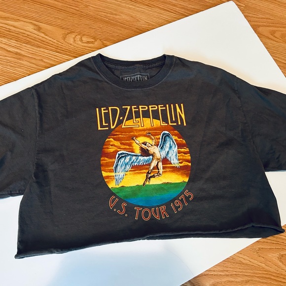 LED ZEPPELIN CROPPED T-SHIRT - Picture 2 of 5